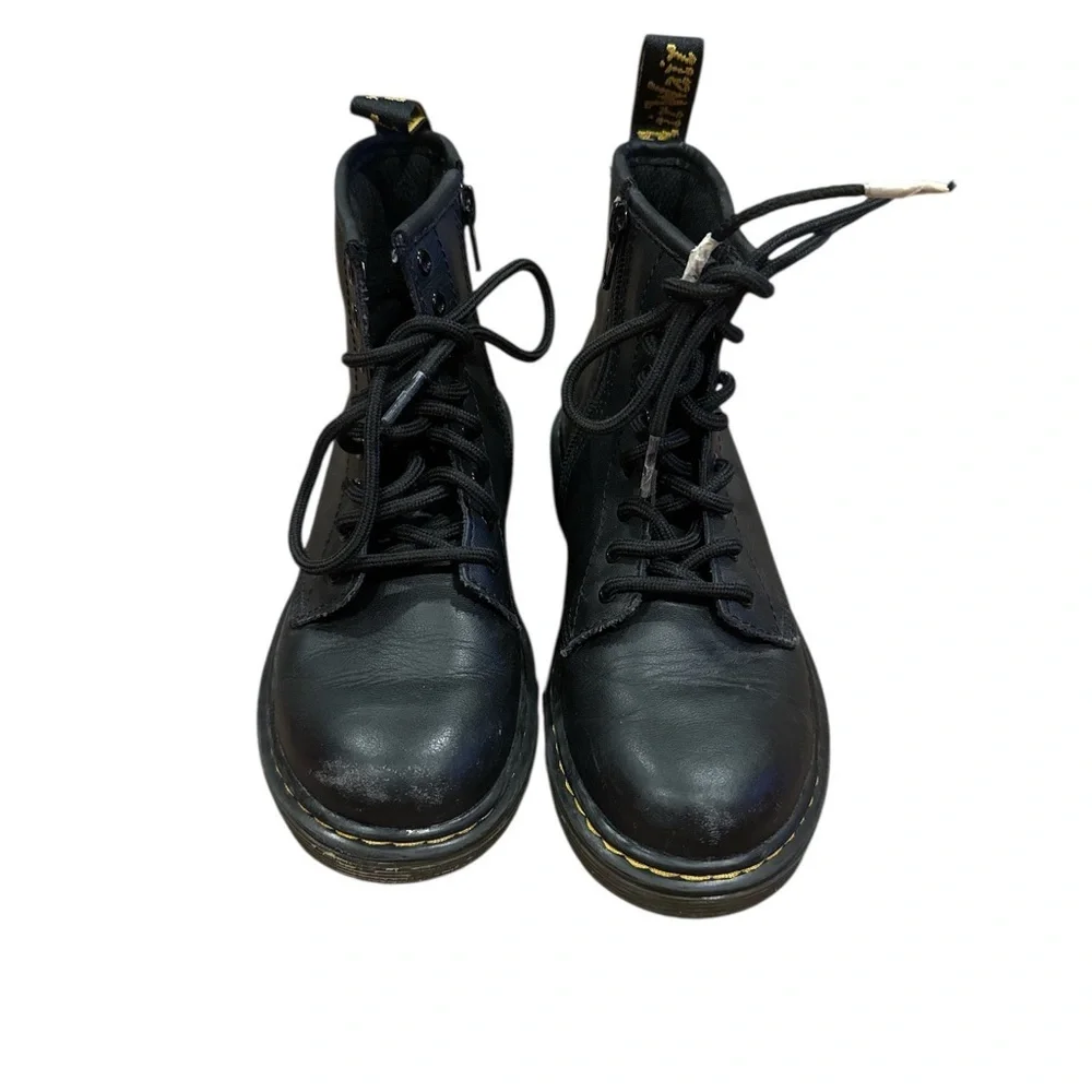 Dr. Martens Black Leather Lace-Up Boots
